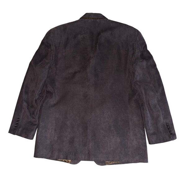 Ralph Lauren Brown Blazer Micro Corduroy Paisley Lined Sport Coat - Picture 4 of 8